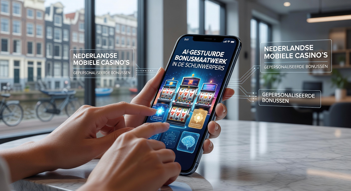 Schermafbeelding van een mobiel casino-app met gepersonaliseerde bonusaanbiedingen gebaseerd op AI-analyse