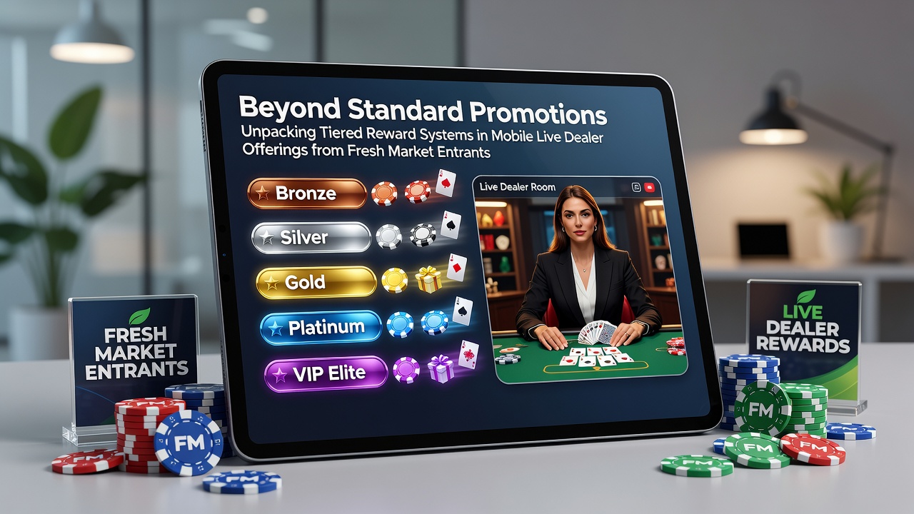 Gelaagde beloningssystemen in mobiele live dealer spellen tonen verschillende niveaus met beloningen voor spelers
