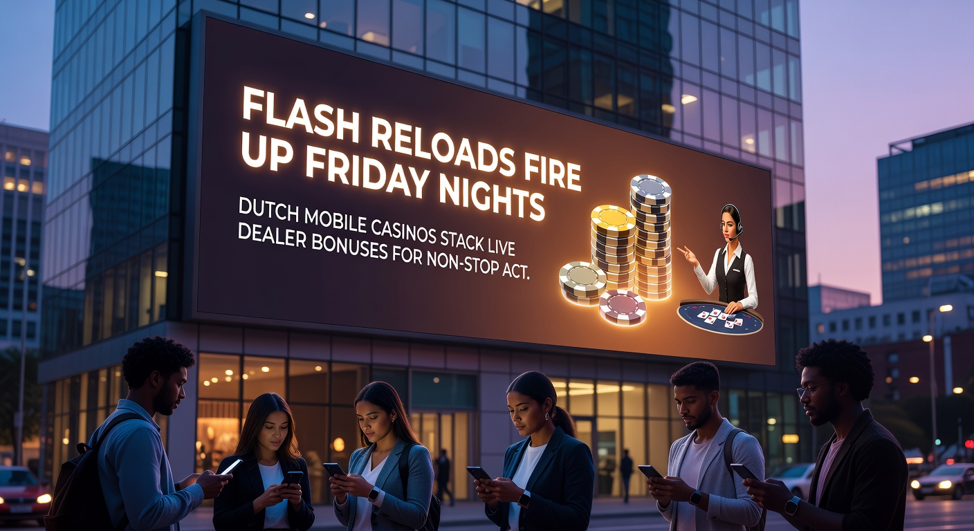 Grafiek met vrijdagavond pieken in flash reload acties en live dealer tafels vol spelers op mobiel