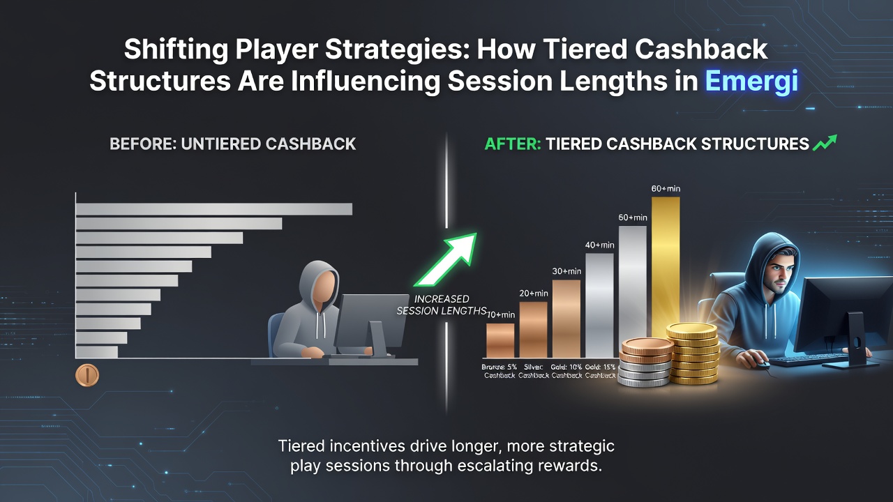 Spelers die mobiele gamingapps gebruiken met zichtbare cashback voortgangsbalken en sessieduurstatistieken